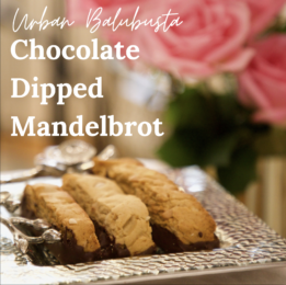 Chocolate Dipped Mandelbrot